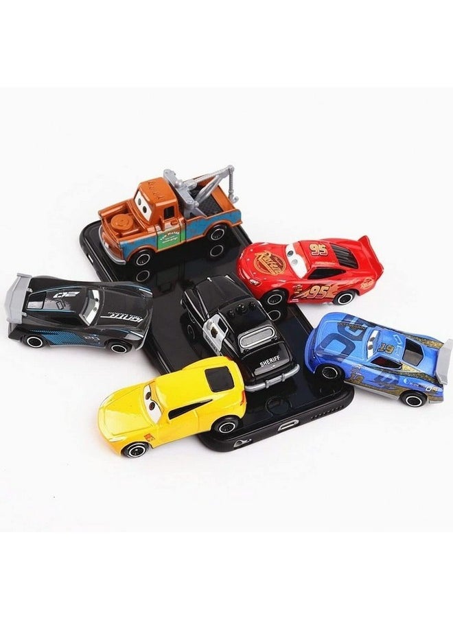 Sky Tech Sky Tech® Mini Metal Die Cast Car Set of-6 Toy Vehicle Play Set Free Wheel High Speed Unbreakable Car for Kids, Small Racing Car for Exciting Playtime Adventures, Movie Vehicles Car for Kids  - Image 3