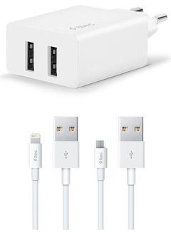 T.tec Charging USB Header Dual Output Iphone+Micru OSB Cable 2.4A 2SCS21DB - pzsku/ZC5065666C3115E957030Z/45/_/1740601584/c4e53972-6664-4788-83dd-8e70623380e6