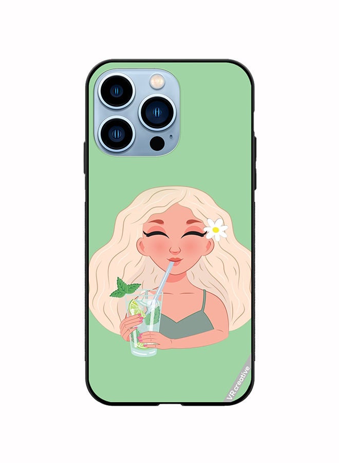 VR CREATIVE Protective Case Cover For Apple iPhone 13 Pro Girl Design Multicolour - Image 1