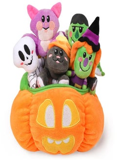 JOYIN Baby's Pumpkin Halloween Toys Playset with 8 Fun Play Pieces, Plush Goodie Bags Stuffers/Fillers, Halloween Party Decoration, Prizes and Gifts for Infants Boys and Girls
