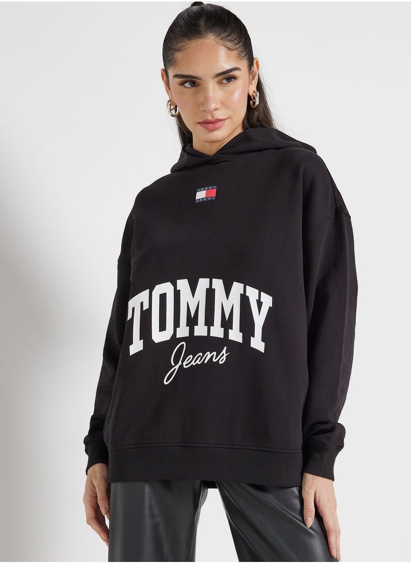 TOMMY JEANS - Logo Knitted Hoodie - Image 1