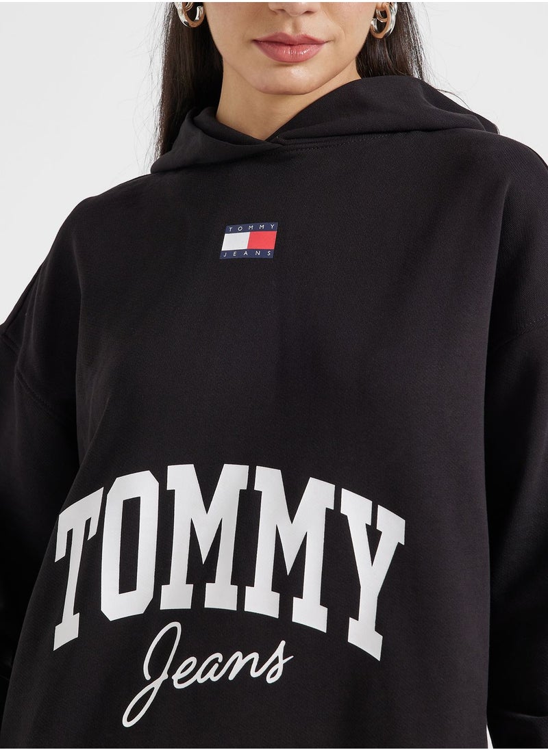 TOMMY JEANS - Logo Knitted Hoodie - Image 1