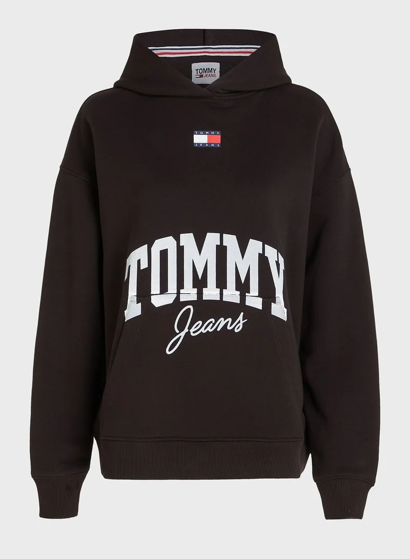 TOMMY JEANS Logo Knitted Hoodie
