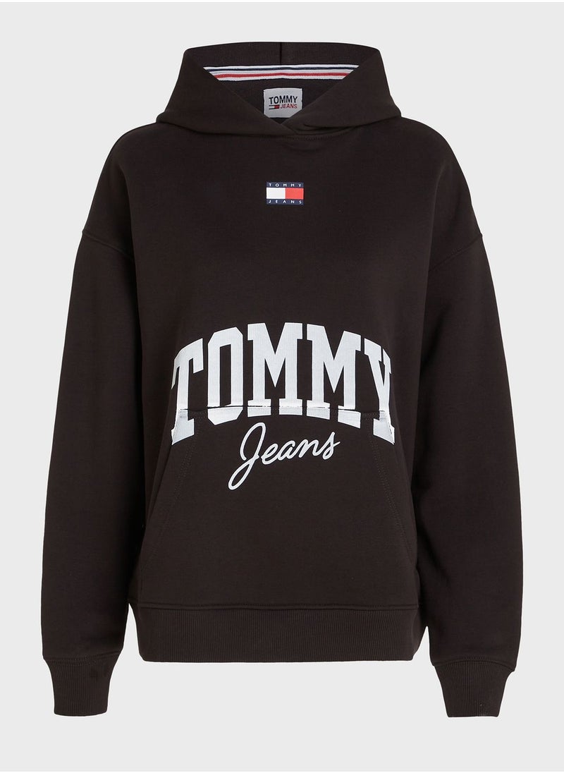 TOMMY JEANS - Logo Knitted Hoodie - Image 1