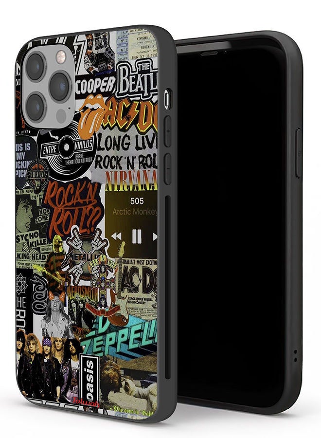 Tolwak جراب حماية لجهاز Apple iPhone 12 Pro Max، تحيا موسيقى الروك أند رول - Image 1