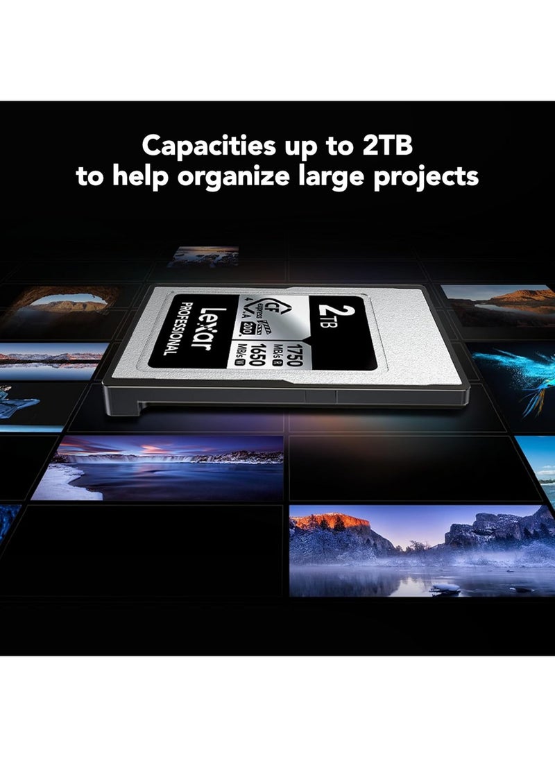 Lexar Professional 512GB CFexpress 4.0 Type A Memory Card Silver Up To 1750MB/s Read And 1650MB/s Write Speed (LCAEXS4512G-RNENG) 512 GB - Image 4