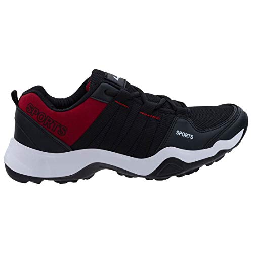 Lancer Mens HECTOR-901 Black Maroon Running Shoe - 6 UK (HECTOR-901BLK-MRN-40) - Image 4