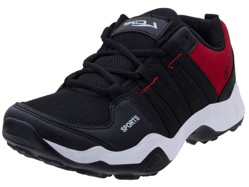 Lancer Mens HECTOR-901 Black Maroon Running Shoe - 6 UK (HECTOR-901BLK-MRN-40) - Image 1