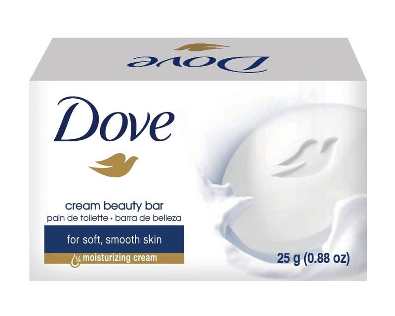 Dove صابون دوف المصغر 25 جرام لمنتجعات الفنادق والموتيلات والسفر - علبة تحتوي على 288 قطعة