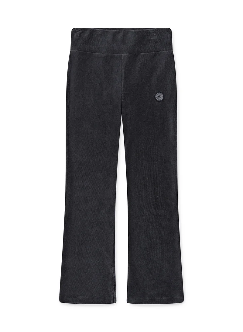 CONVERSE Youth Ribbed Velour Flared Leggings