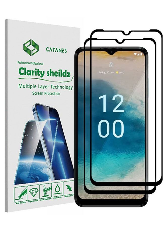 CATANES 2 Pack For Nokia G22 Tempered Glass Screen Protector Full Glue Back - Image 1