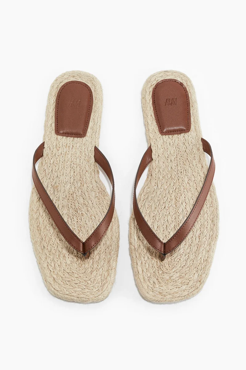 H&M Espadrille flip-flops