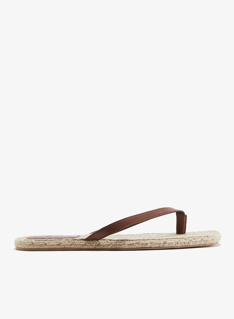 H&M Espadrille flip-flops