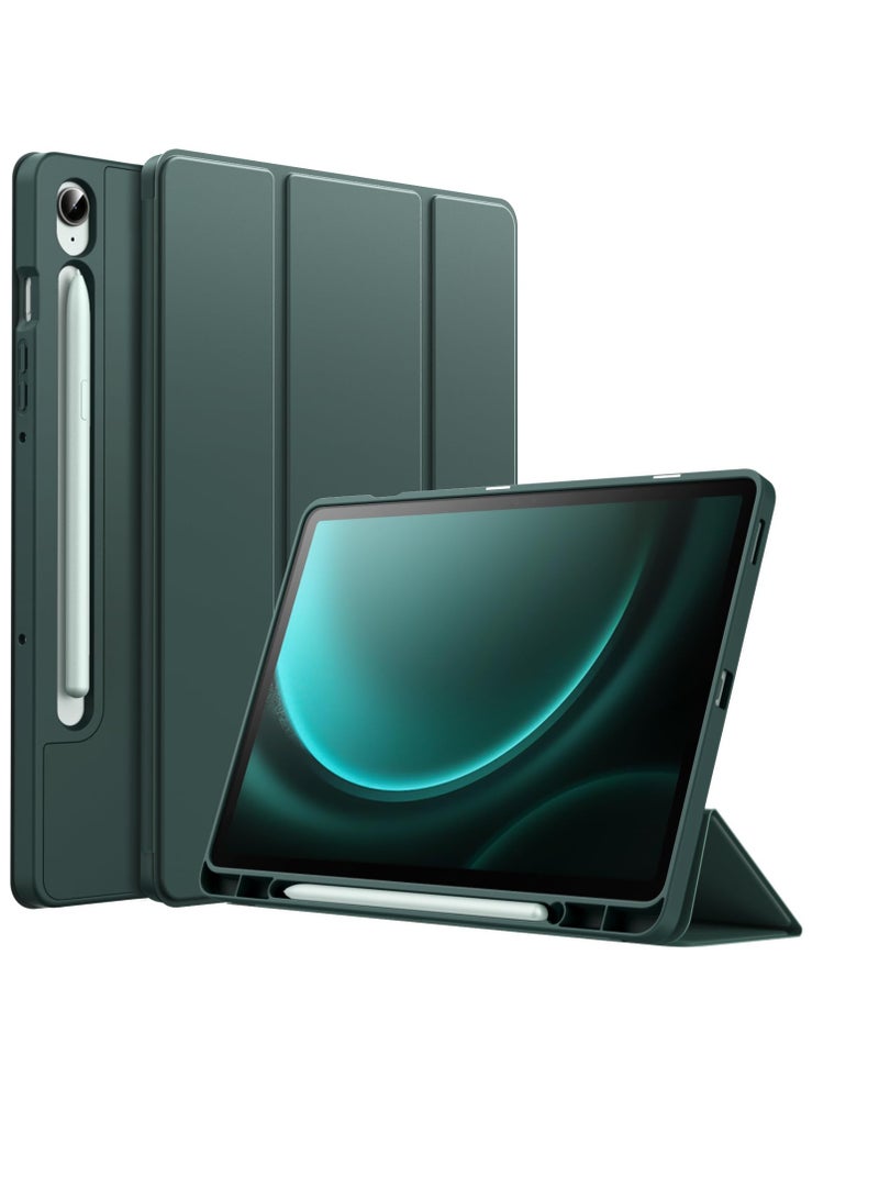 جي تيك حافظة JETech لهاتف سامسونج جالاكسي تاب S9 FE مقاس 10.9 بوصة مع حامل قلم S ناعم من مادة TPU بحامل ثلاثي الطي غطاء حماية للكمبيوتر اللوحي يدعم قلم S للشحن التلقائي والنوم - Image 4