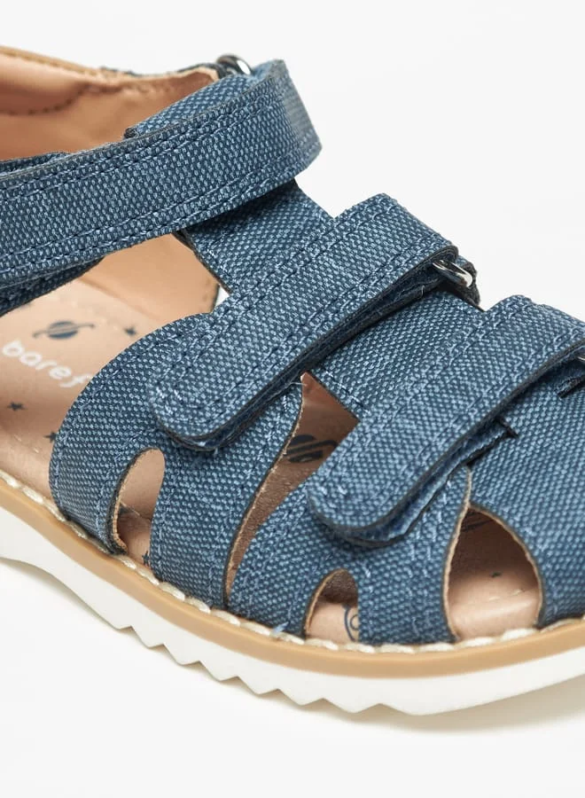 Barefeet Barefoot Textured Sandals with Hook and Loop Closure