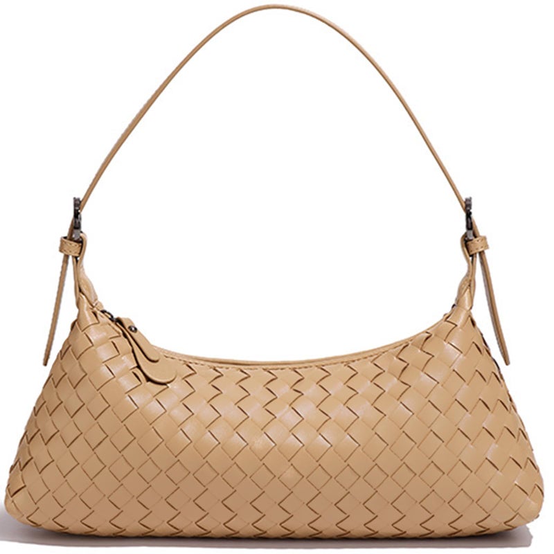 YONGLEE ARTEE Handbag for Women Handmade Woven Tote Bag Crossbody Tote Hand bag Purse Hobo Small Leather Women Clutch Mini Lightweight - Image 1