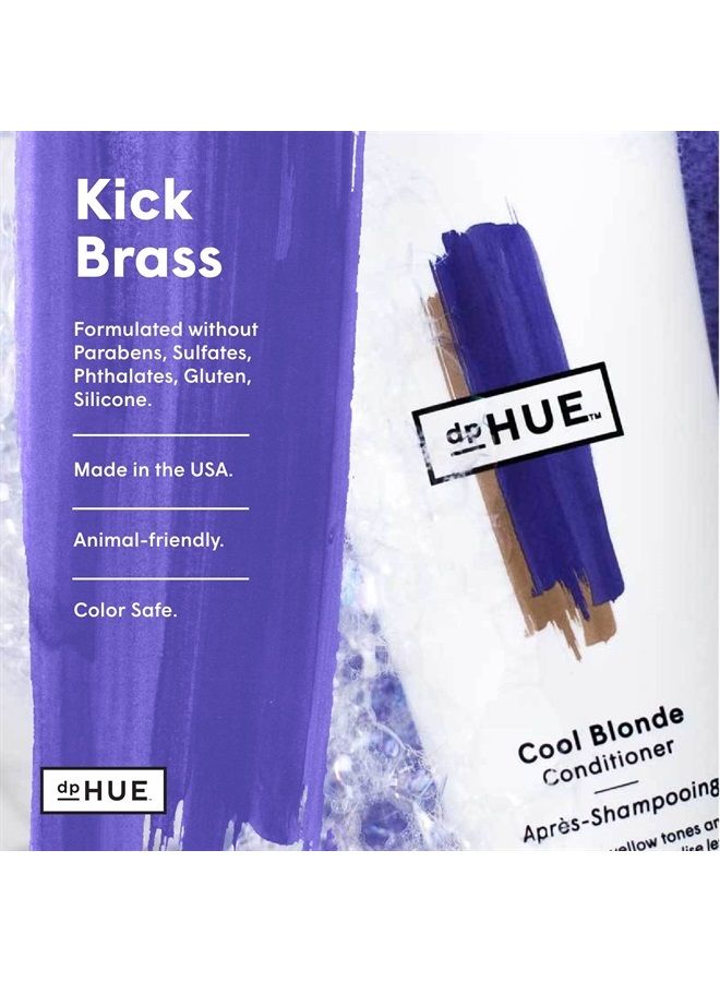 dpHUE Cool Blonde Conditioner, 6.5 oz - Purple Conditioner for Color-Treated Hair - Blonde Toner - Neutralize Unwanted Yellow, Brassy Hair Tones - Moisturizing Conditioner for Soft, Shiny Hair - Image 4