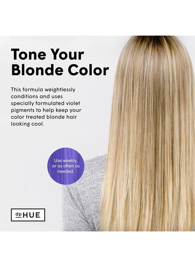 dpHUE Cool Blonde Conditioner, 6.5 oz - Purple Conditioner for Color-Treated Hair - Blonde Toner - Neutralize Unwanted Yellow, Brassy Hair Tones - Moisturizing Conditioner for Soft, Shiny Hair - Image 3