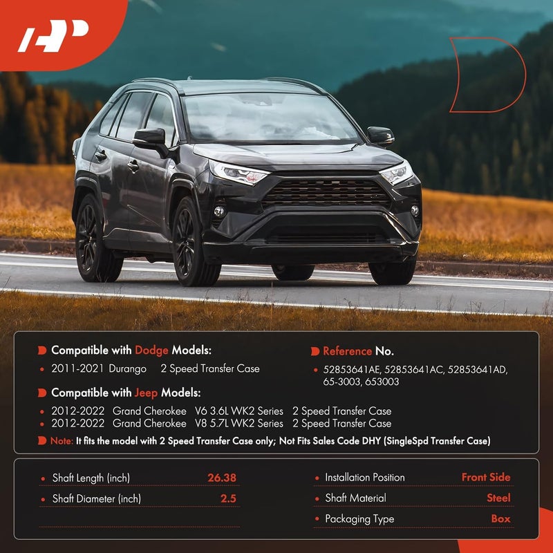 A-Premium Front Complete Drive Shaft Assembly - Image 2