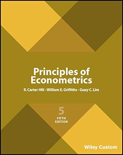 Principles Of Econometrics 