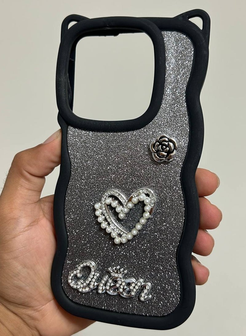 Queen Heart Back Cover Compatible with Realme Note 60  - Image 1