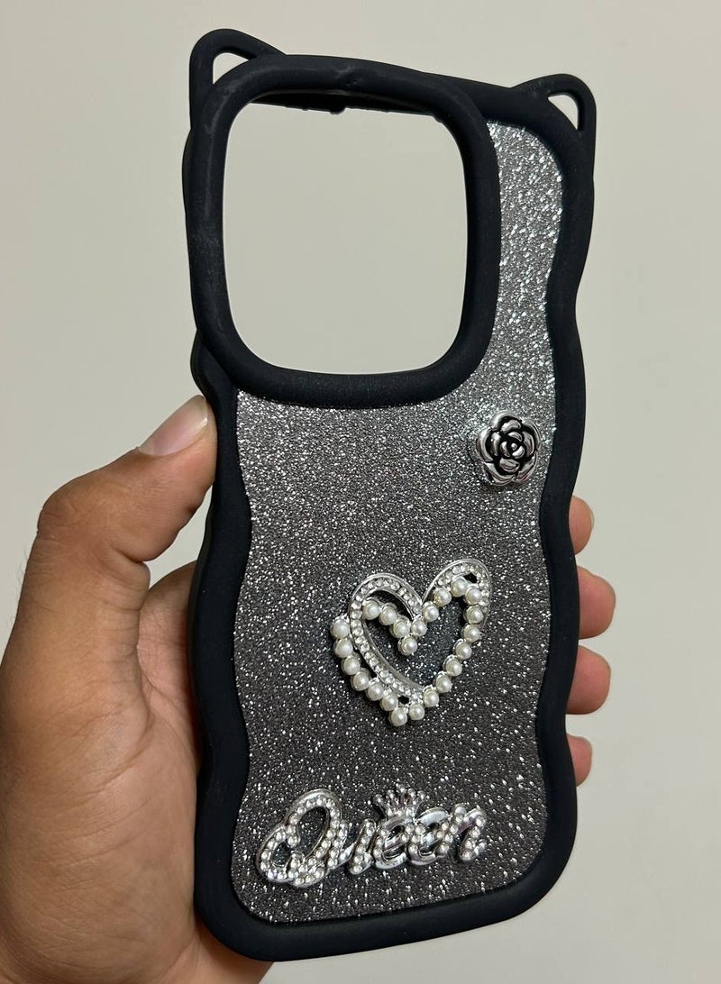 Queen Heart Back Cover Compatible with Realme Note 60  - Image 2