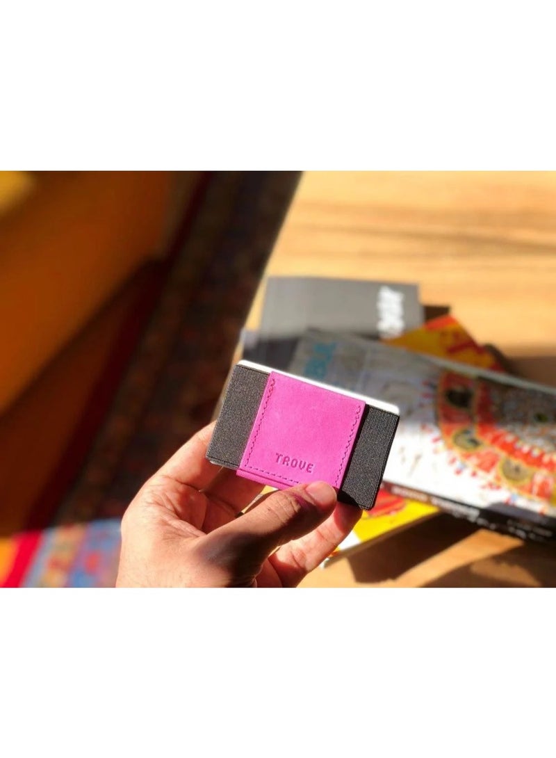 Trove Black and pink card wallet from Trov - Image 2