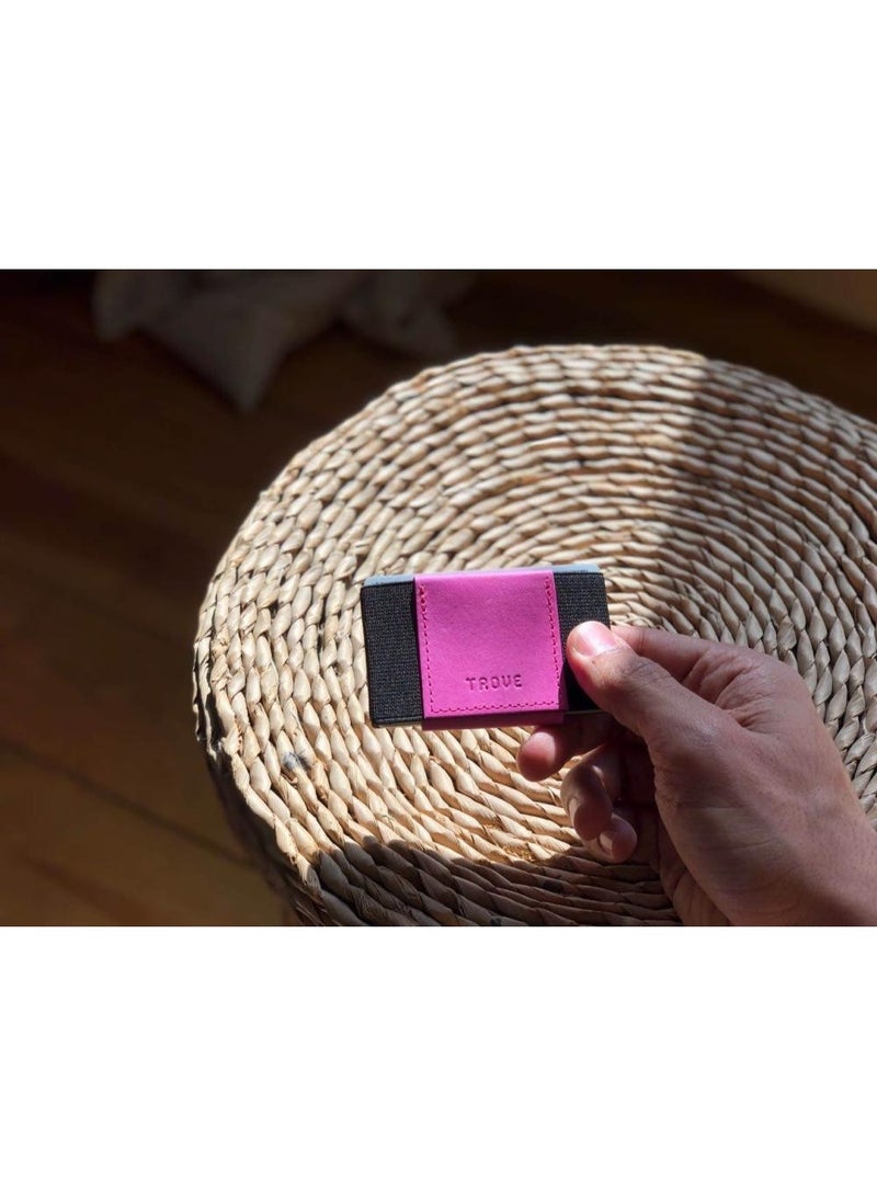 Trove Black and pink card wallet from Trov - Image 4