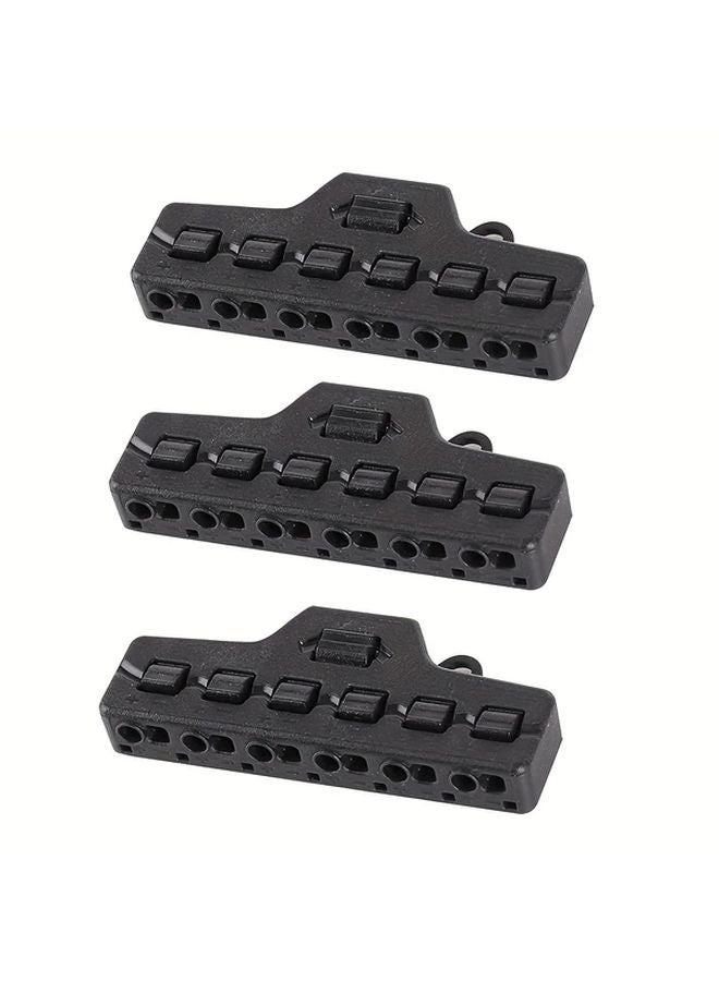 سانمرسن كابل توصيل سريع مقسم أسلاك 2 مدخل 6 مخرج هيكل نايلون لون أسود - Image 2