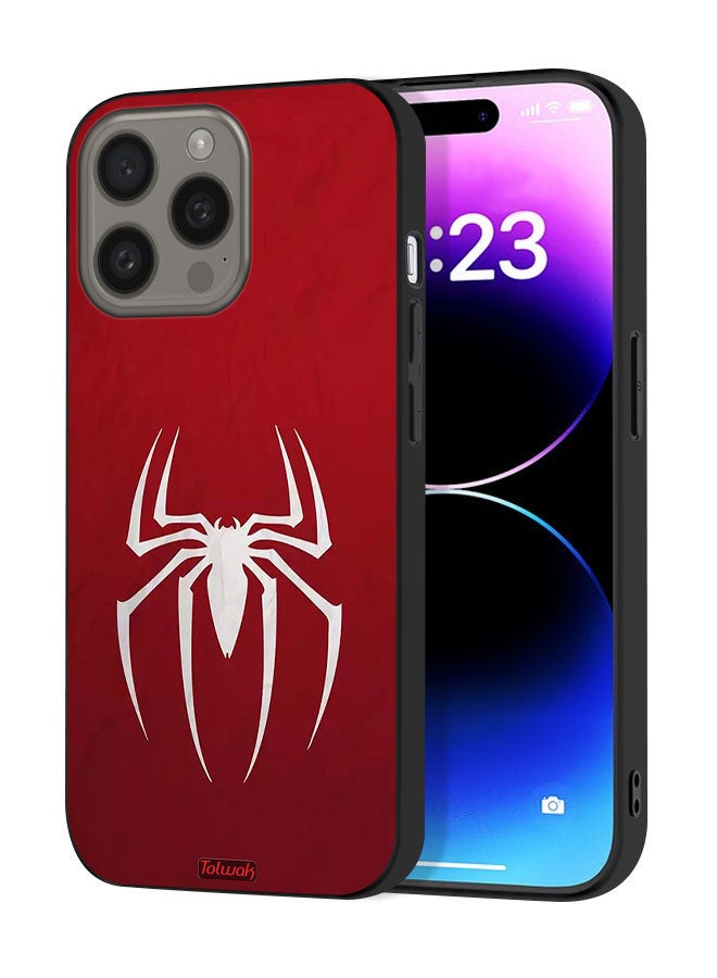 Tolwak Apple iPhone 15 Pro Max Protective Case Cover Spider Icon - Image 1