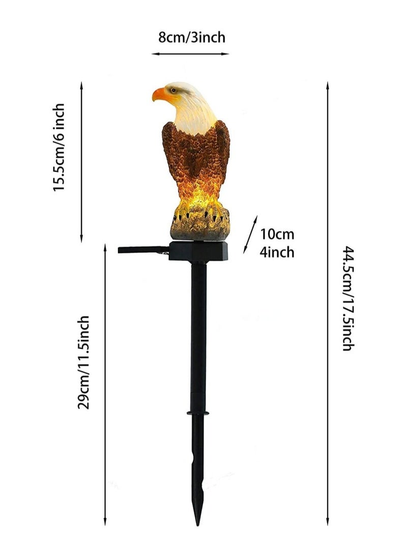 BBstore - Solar powered decorative garden eagle that lights up all night and charges automatically during the day set of 5 - Image 1