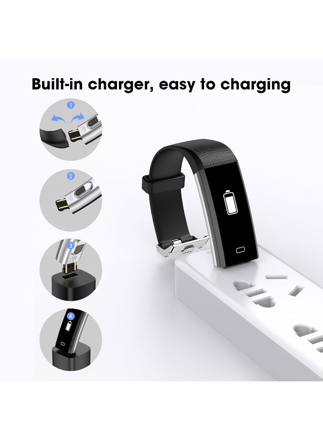 EURANS Kids Fitness Tracker for Boys Girls Teens, IP68 Waterproof Activity Tracker with Heart Rate, Blood Oxygen & Sleep Monitor, Alarm Clock, Calorie Counter, Step Counter - Image 4