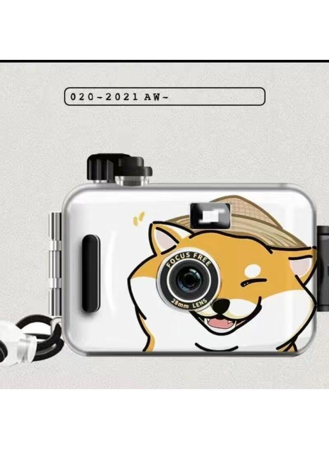 Generic The Birthday Gift Of The Girl Student's Entry-level Affordable Portable Camera-Color:Shiba Inu Gift Box Gift Bag Packaging - Camera + 24 Film + Gift + Gift Box  - Image 1