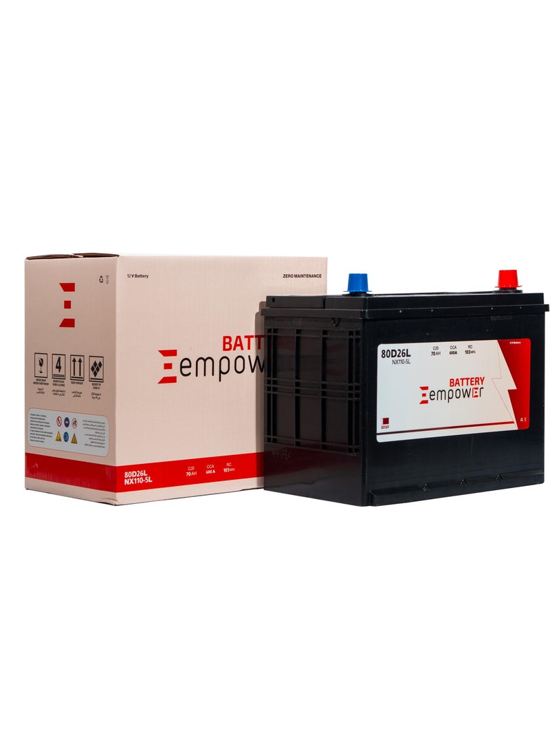 Generic 12 Months Warranty EmPower Battery 45Ah 12V 55B24LS NS60LS German Technology made in Qatar  - Image 4