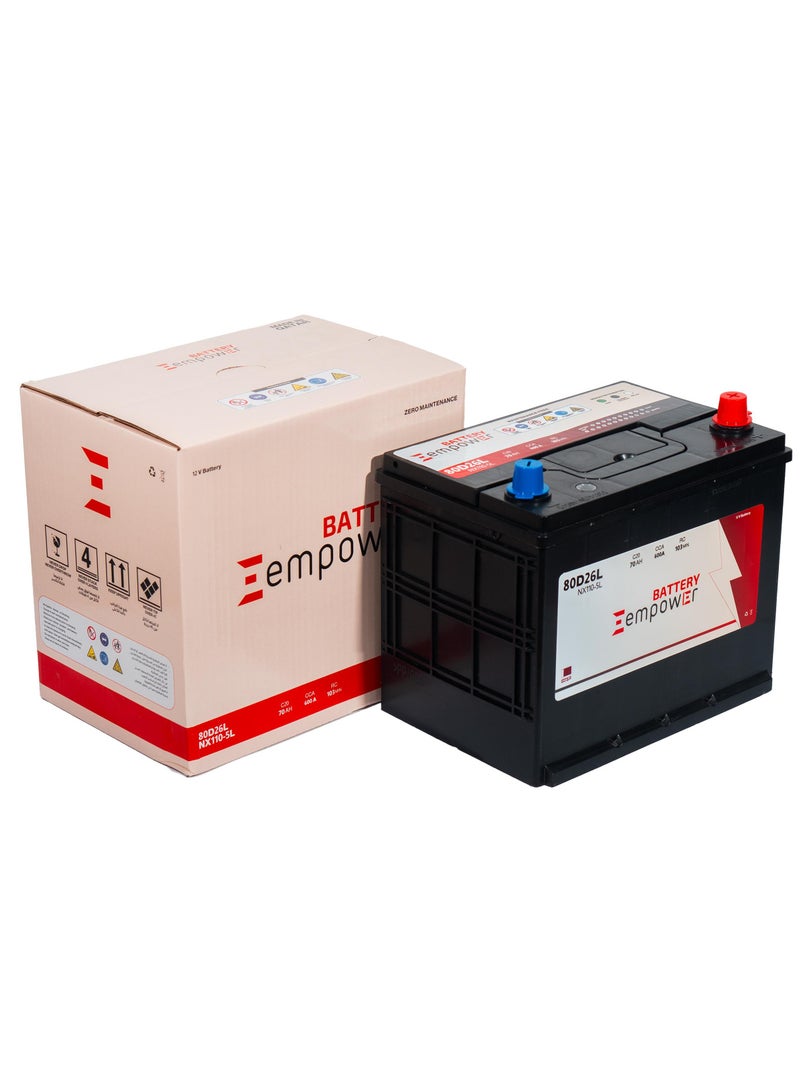 Generic 12 Months Warranty EmPower Battery 45Ah 12V 55B24LS NS60LS German Technology made in Qatar  - Image 5