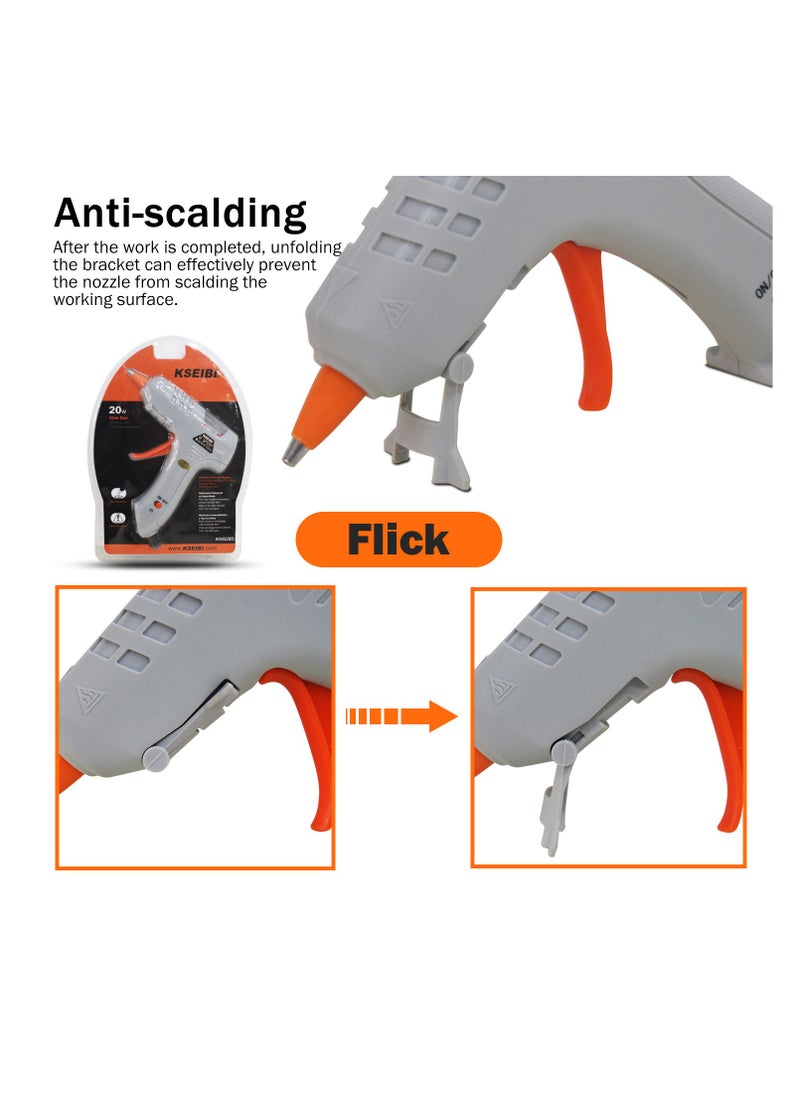 KSEIBI 60W Hot Glue Gun, Upgraded High Temp Hot Melt Glue Gun for DIY Projects, Packaging and Shipping, Home Quick Repairs, Repairing Broken Household Items, Arts and Crafts, Floral Design.  - Image 2
