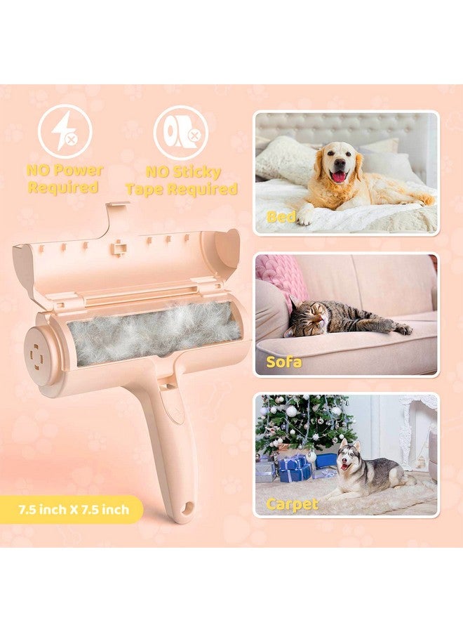 Generic Pet Hair Remover Roller for Cats and Dogs Hair Reusable Roller Brush chom Roller Perfect for Couch, Carpet, beds and More Perfect Fur Removal Tool Pink, Purple, Blue Great Gift  - Image 3