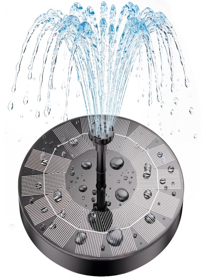 AISITIN 2.5W Solar Bird Bath Fountain Pump, Solar Fountain Pump for Bird Bath with 6 Nozzles, 6.7" Solar Powered Water Fountain Pump for Garden, Ponds, Pool, Fish Tank, Aquarium and Outdoor - Image 1