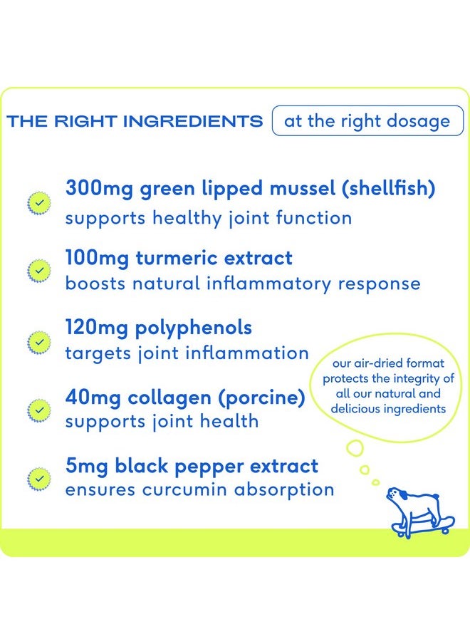 native pet - Native Pet Relief Chews - Anti Inflammatory for Dogs - Turmeric + Polyphenols + Green Lipped Mussels for Dogs - Natural Relief for Dogs - Dog Arthritis Supplement & Dog Joint Pain Relief - 30 Chews - Image 1
