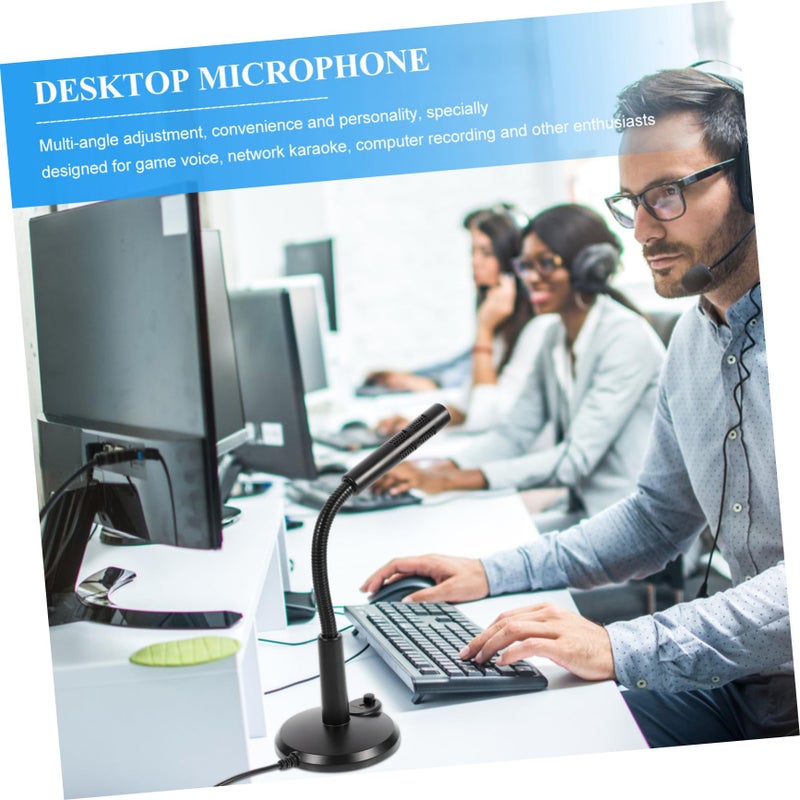 USB Microphone For Laptop Computer With Power Indicator Light Compact Design Durable Material For Gaming Streaming Podcasting - Image 5