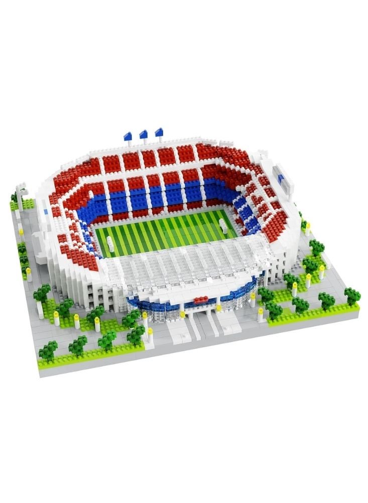 بريميم مجموعة مكعبات بناء ملعب برينس بارك لكرة القدم المصغرة – نموذج معماري مفصل، مكعبات عالية التماسك، تشطيب فاخر، لعبة بناء لهواة الجمع من المراهقين من عمر أربع عشرة سنة فما فوق - Image 1