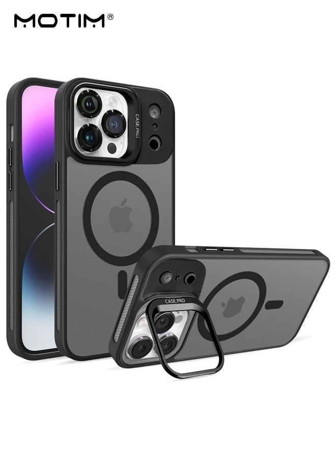 موتيم لحافظة iPhone 17 Pro Max مع حامل، غطاء للتحكم في الكاميرا متوافق مع MagSafe، حافظة هاتف مغناطيسية بحماية من السقوط بمستوى عسكري لـ iPhone 17 Pro Max، غطاء خلفي مقاوم للخدش - Image 1