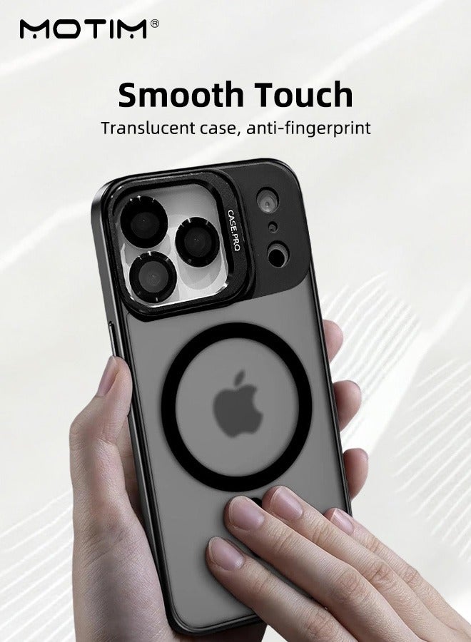 موتيم لحافظة iPhone 17 Pro Max مع حامل، غطاء للتحكم في الكاميرا متوافق مع MagSafe، حافظة هاتف مغناطيسية بحماية من السقوط بمستوى عسكري لـ iPhone 17 Pro Max، غطاء خلفي مقاوم للخدش - Image 5