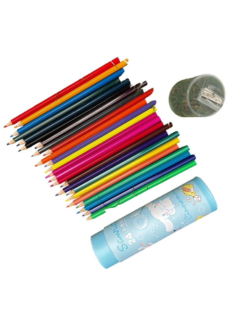 Huitich 24-Color Colored Pencils Set, Assorted - Image 1