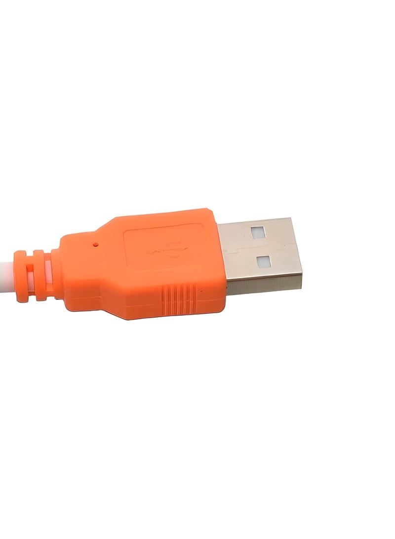 USB 1.5M Computer Cable - High Quality, Easy to Use, Perfect for Safe Device Relocation, WHITE - Image 4