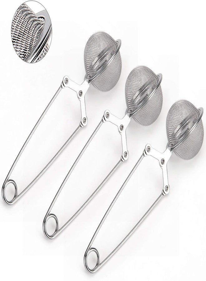JDYYICZ Tea Strainer, 3 Pack Premium Stainless Steel Tea Infuser with Handle for Loose Leaf Tea Fine Mesh Tea Balls Filter Infusers - Image 1