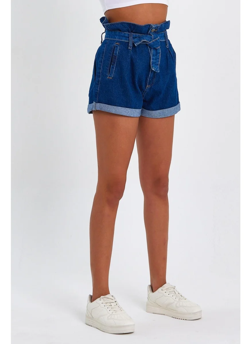 Alexander Gardi Special Collection Tie-Up Denim Shorts (4013KM)