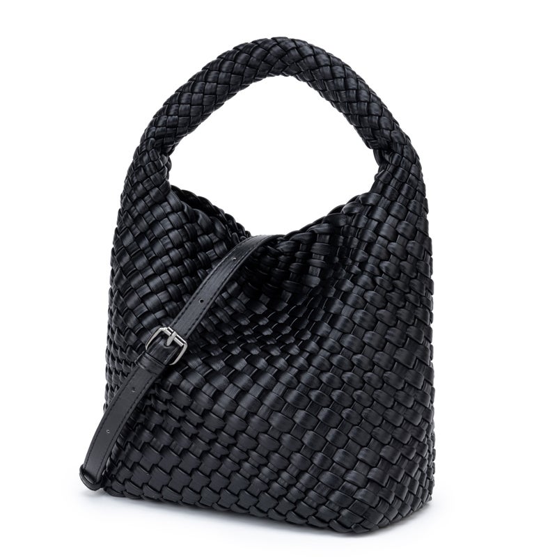 Niche Hand-Woven Hand-Woven Bag, Versatile Mother-In-Law Bag, Textured One-Shoulder Armpit Vegetable Basket, Bucket Bag - Image 1