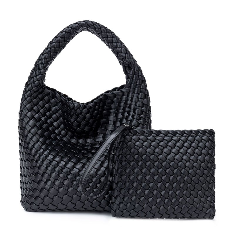Niche Hand-Woven Hand-Woven Bag, Versatile Mother-In-Law Bag, Textured One-Shoulder Armpit Vegetable Basket, Bucket Bag - Image 2