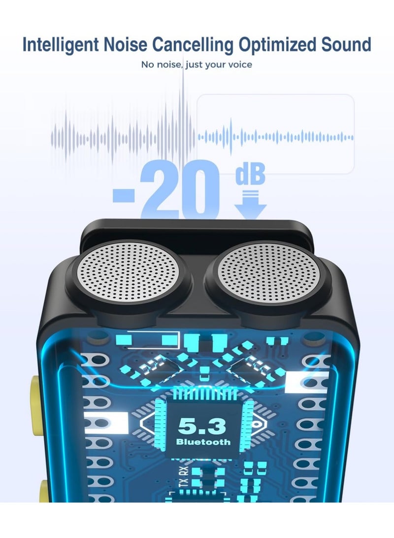 X-level Wireless Microphone for iPhone, iPad, Android(Lightning/USB C), Dual Microphones 20 H Battery Life, Mini Microphone, Cordless Double Mics for Video Recording, YouTube, TikTok, 164FT - Image 2